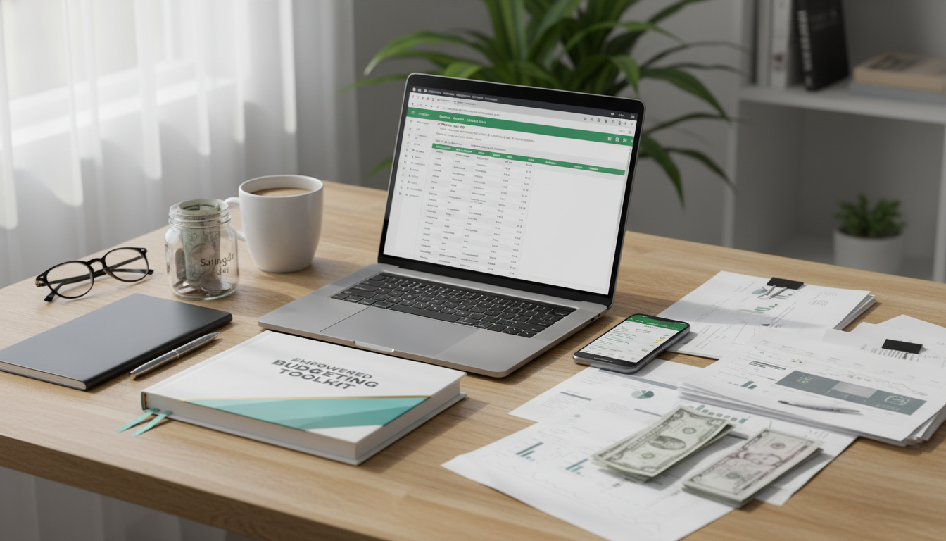 4-in-1 Budgeting Toolkit: Planner, Excel & Savings Plan